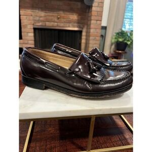 Sas Kiltie Loafer Dress Shoes Brown Moc Toe Tassel Slip Ons Mens 9  M‎